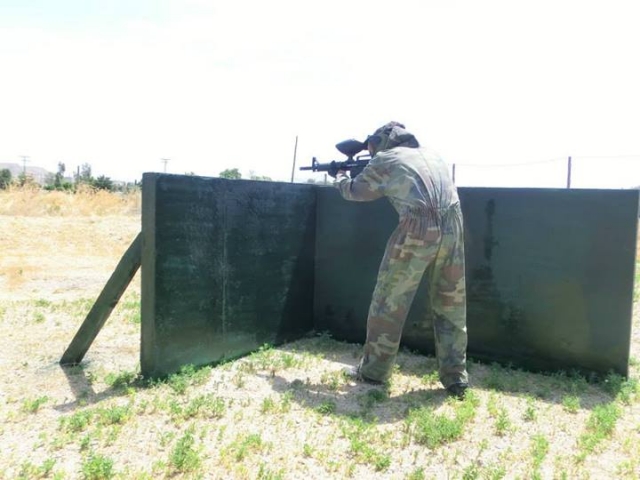 Escenario de paintball en Madrid